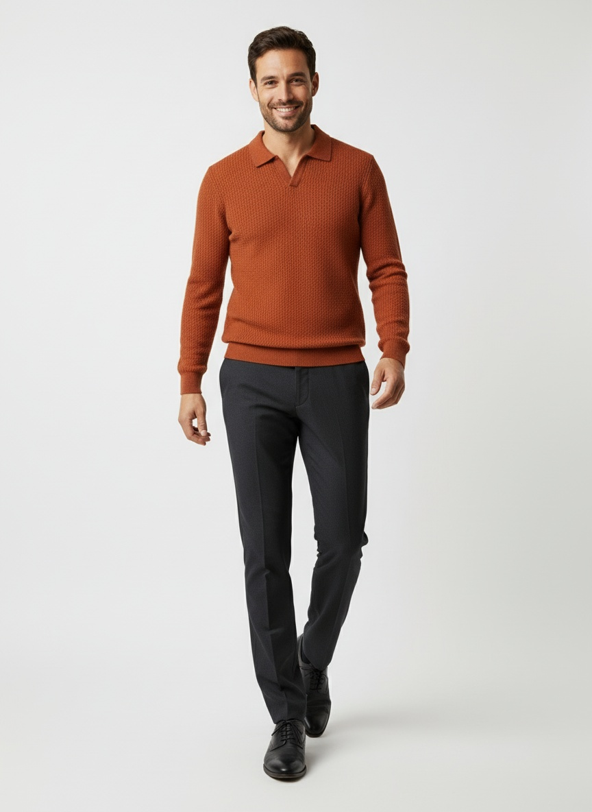 Elina | Strikket Polotrøje til Damer