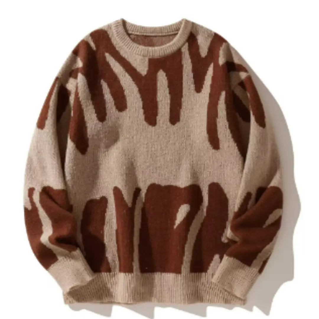 Rasmus | Sweater Herre – Struktureret Strik, Afslappet Pasform & Let Komfort