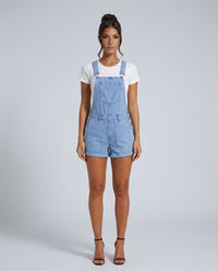 Denim Buksedragt Dame – Selebukser Bib Front Shorts