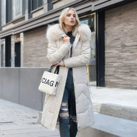 Alma | Ekstra Lang Vandafvisende Dame Vinterjakke med Isolering