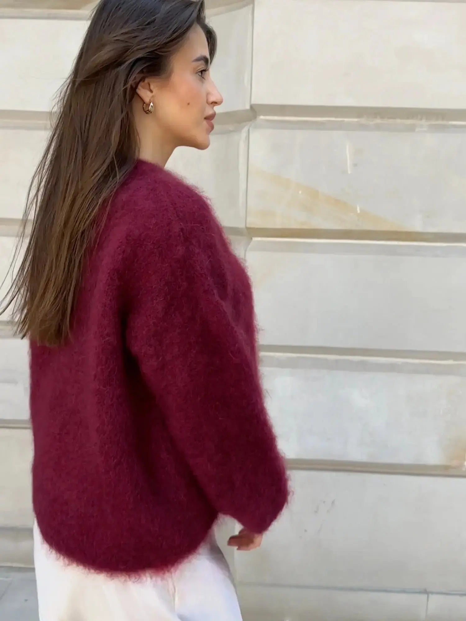 Amalie | Blød Mohair Dame Pullover med Elegant Design