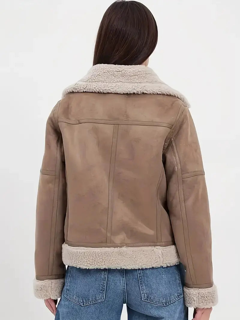 Edda | Varm Sherpa Vinterjakke Dame