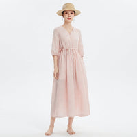 Let Maxikjole Dame Lyserød – Elegant Sommerkjole