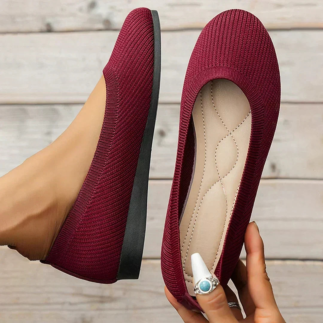 Mesh Ballerina Sko Dame – Åndbar med Skridsikker Sål