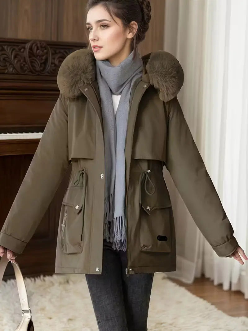 Signe | Vindtæt Lang Vinterjakke Dame