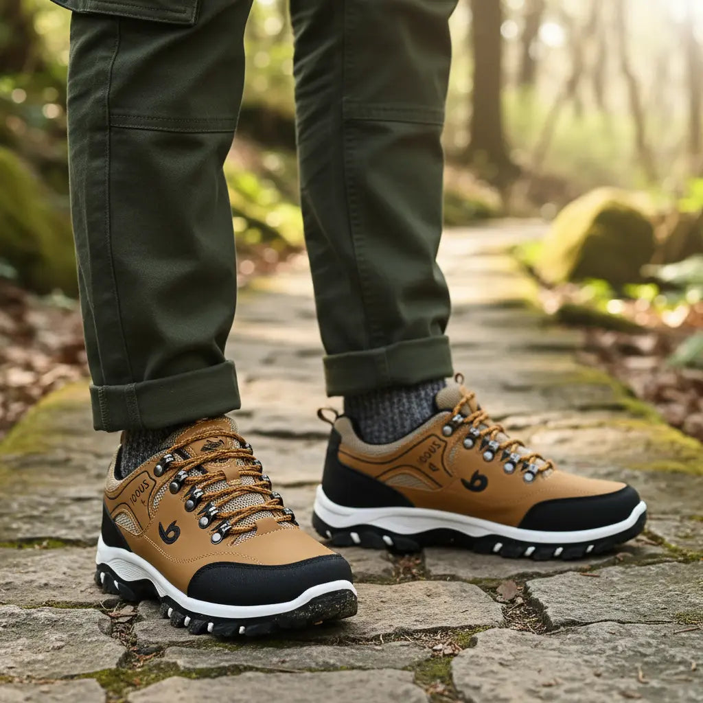 Vandresko til mænd – komfortabel og slidstærk gå- og fritidssko Panorla