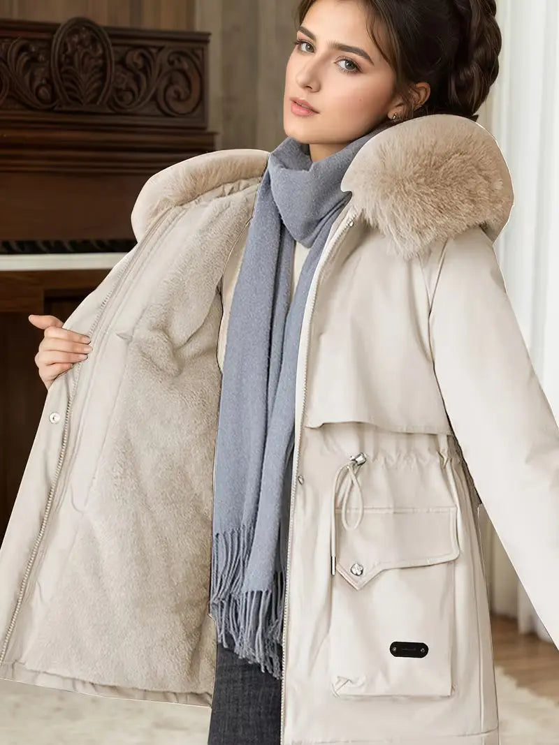 Signe | Vindtæt Lang Vinterjakke Dame