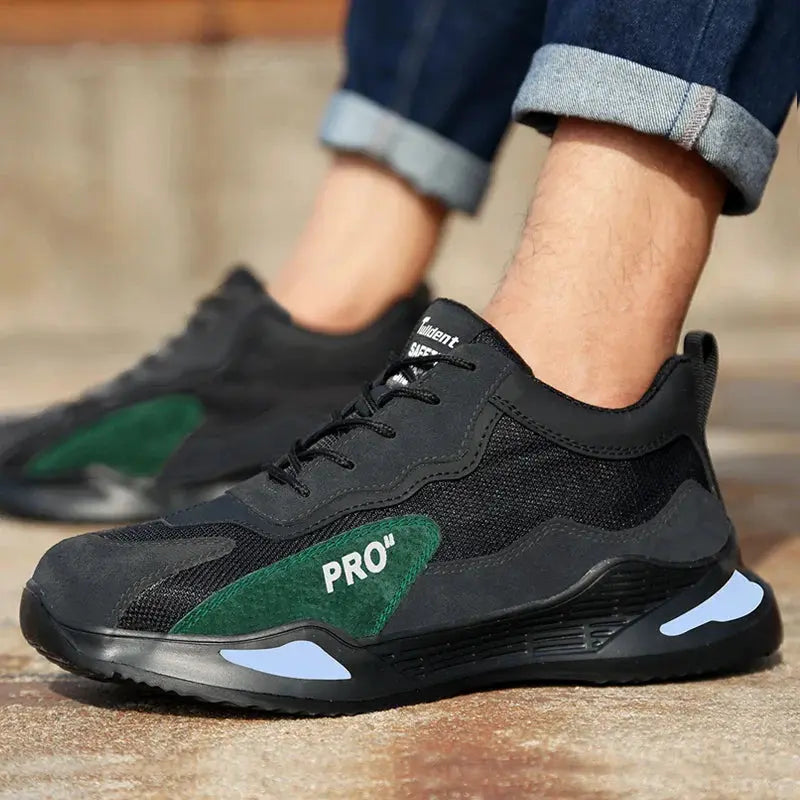 Sikkerhedssko til Mænd | Ståltå & Skridsikker Sål | Komfortable Arbejdssko til Dagligt Brug 4