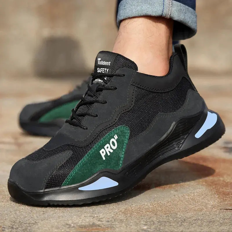 Sikkerhedssko til Mænd | Ståltå & Skridsikker Sål | Komfortable Arbejdssko til Dagligt Brug 5