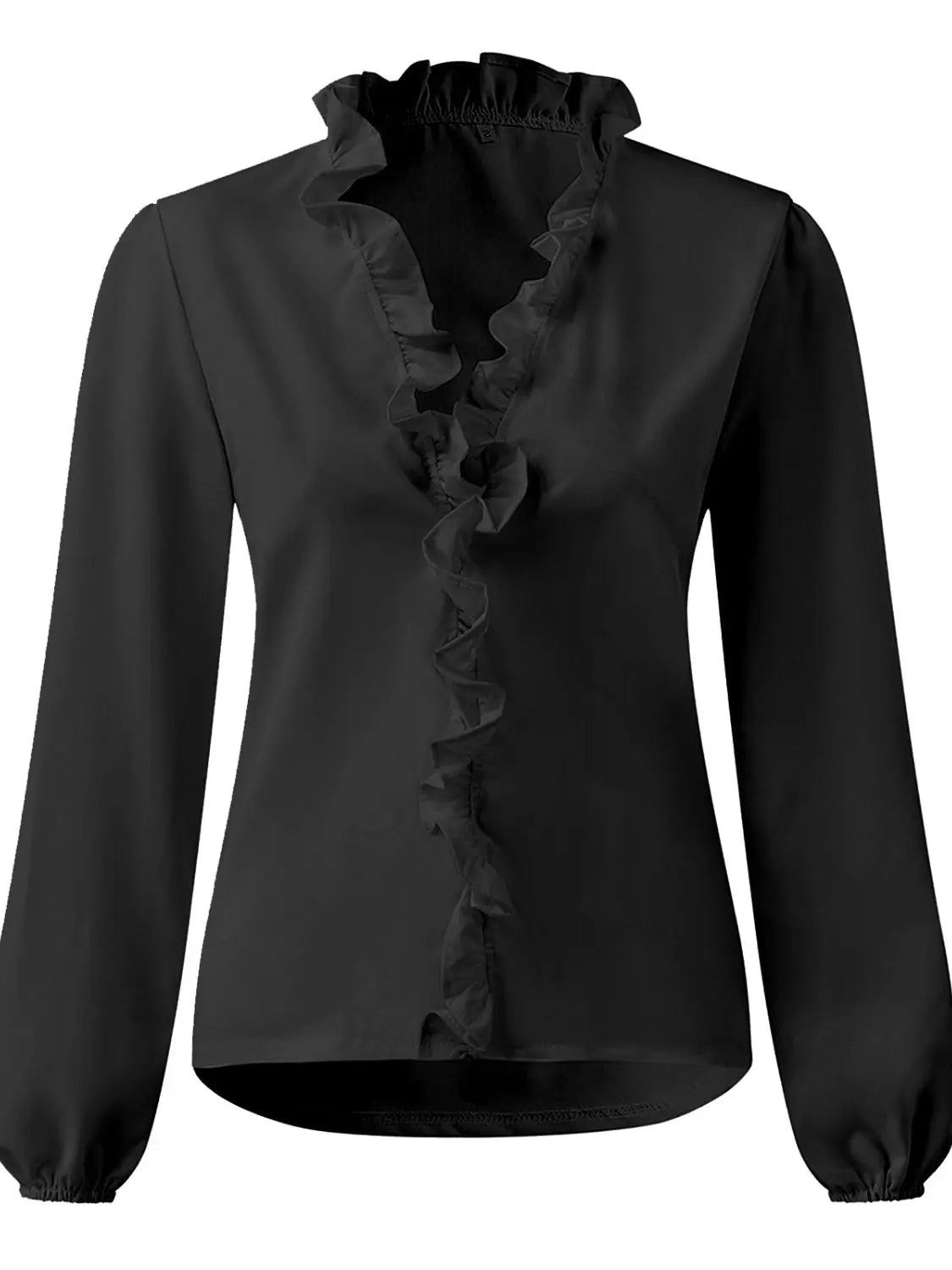 Tove Bluse Dame Flæser V-udskæring – Lange Ærmer 100% Polyester Panorla