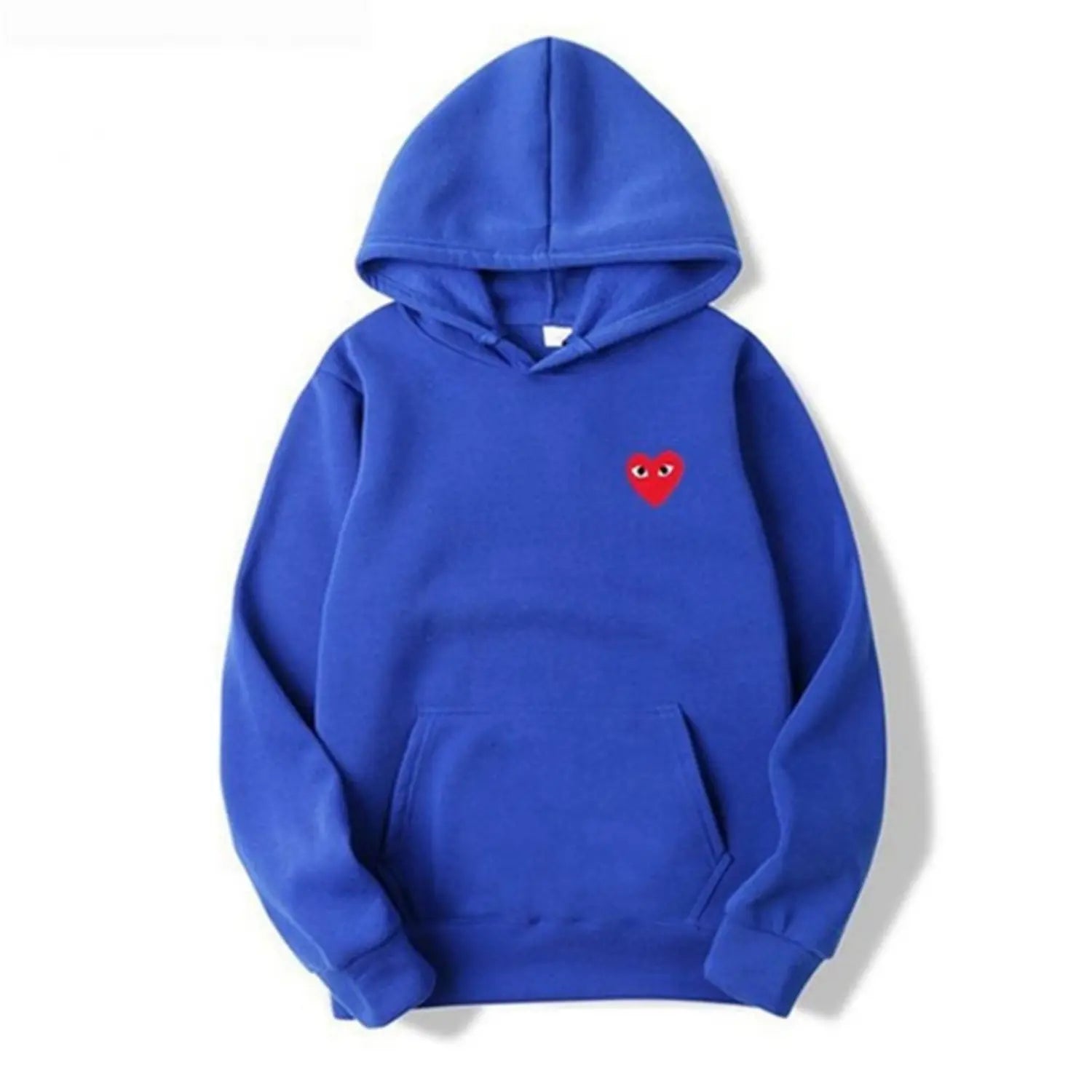 Maja | Sweater Dame – Hoodie Med Hjerteprint, Blød Komfort & Afslappet Pasform