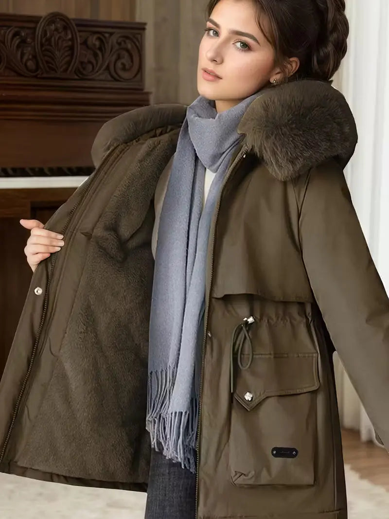 Signe | Vindtæt Lang Vinterjakke Dame