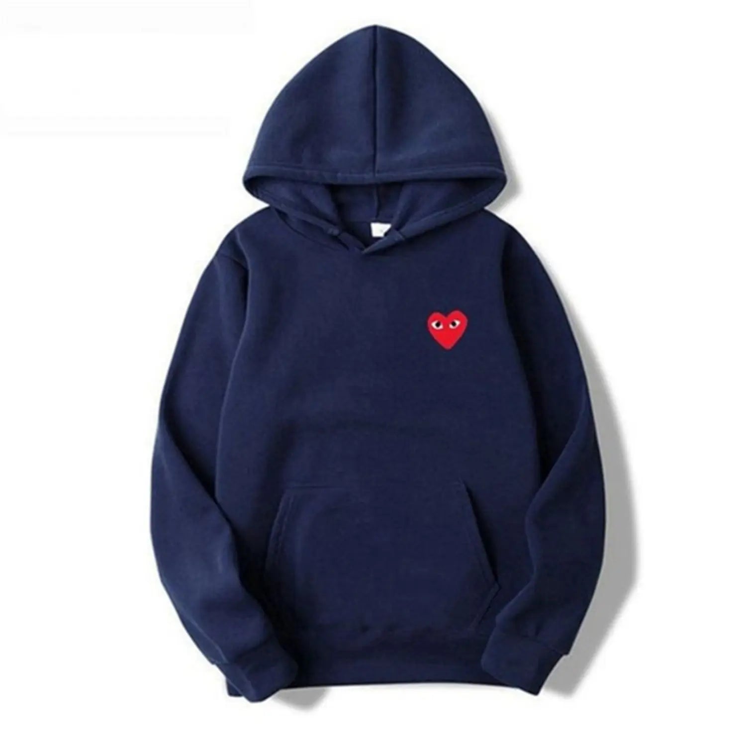 Maja | Sweater Dame – Hoodie Med Hjerteprint, Blød Komfort & Afslappet Pasform