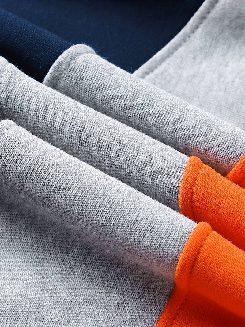 Lars | Hættetrøje Mænd med Colorblock Let & Afslappet til Hverdag