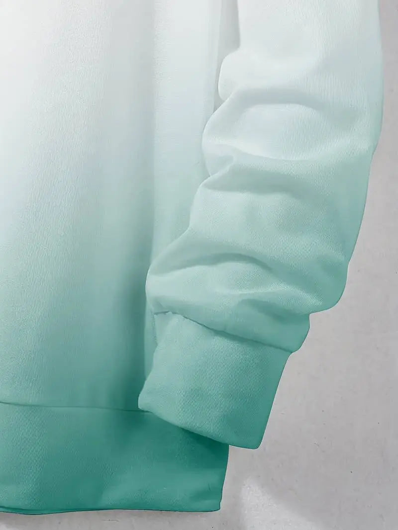 Farvegradient Hættetrøje Mænd | Komfortabel Hoodie med Integreret Hætte til Hverdagsbrug 4