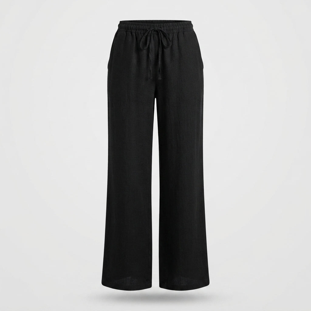Linen Blend Pants Women – Wide Leg High Waist Linen Pants for Summer