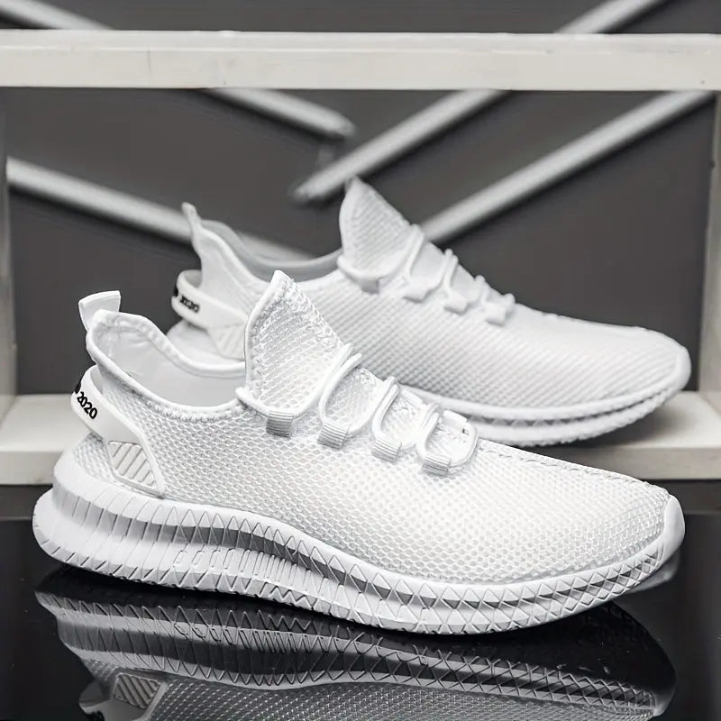 Sneakers til mænd med åndbart mesh i sporty design