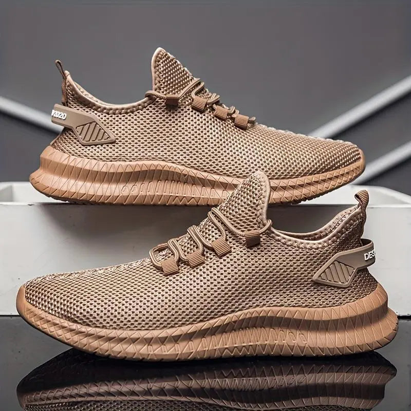 Sneakers til mænd med åndbart mesh i sporty design