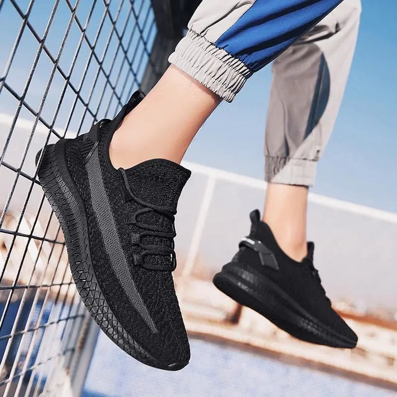 Sneakers til mænd – Højskaftet meshdesign – Let komfort med åndbar støtte