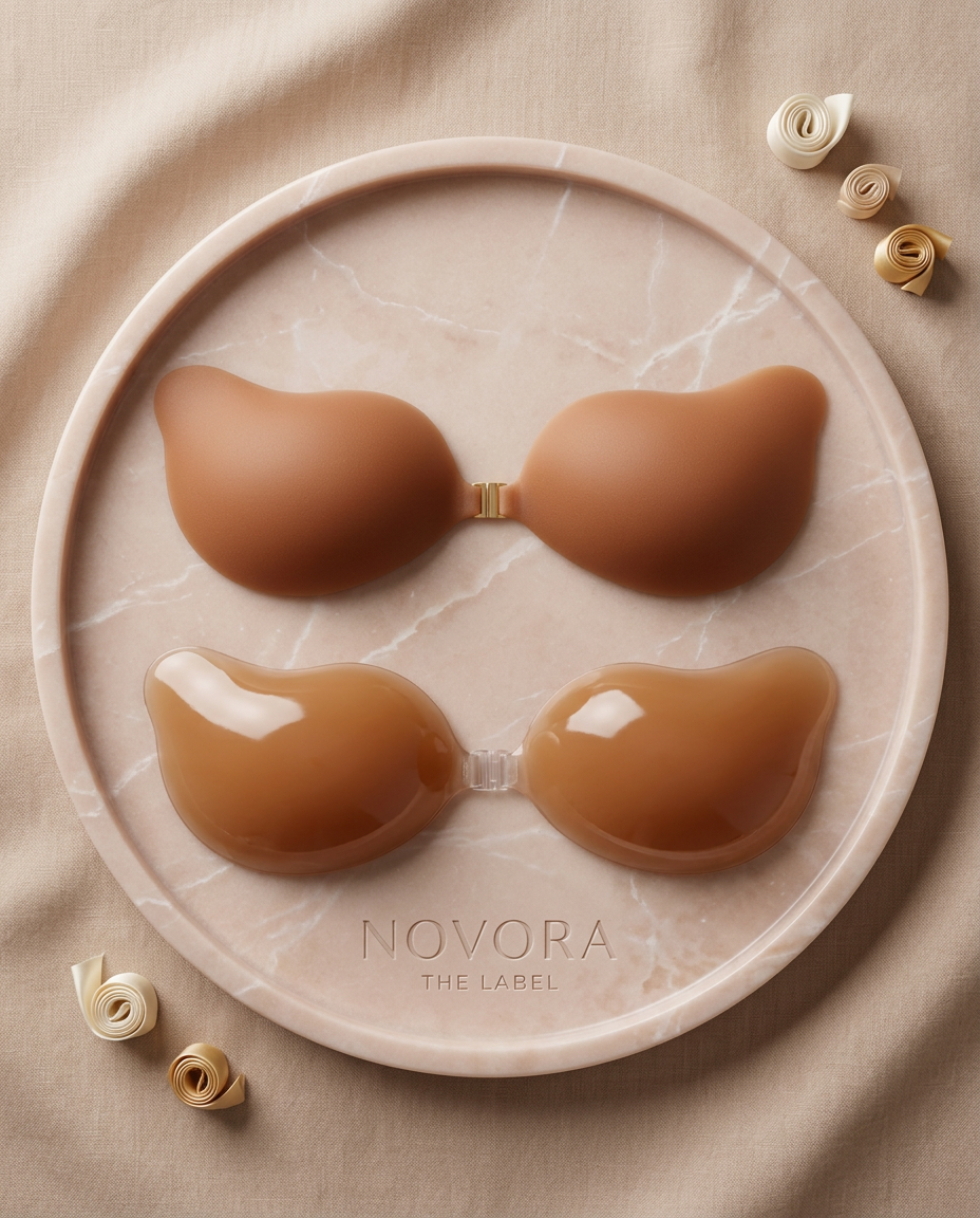 Adhesive Bra Cups Women – Invisible Lift Strapless Backless Bra