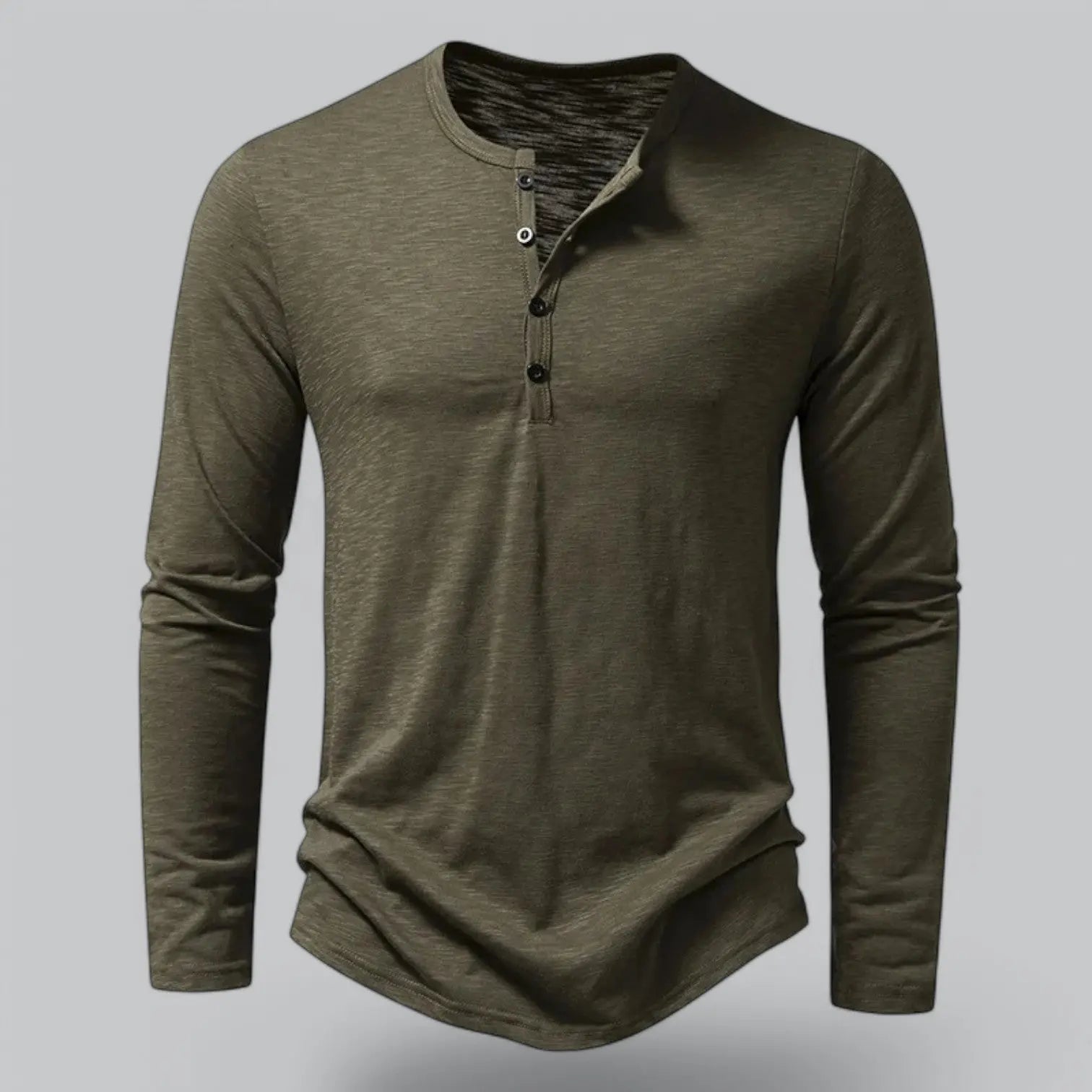 Spraykis | Langærmet Henley T-shirt til Mænd