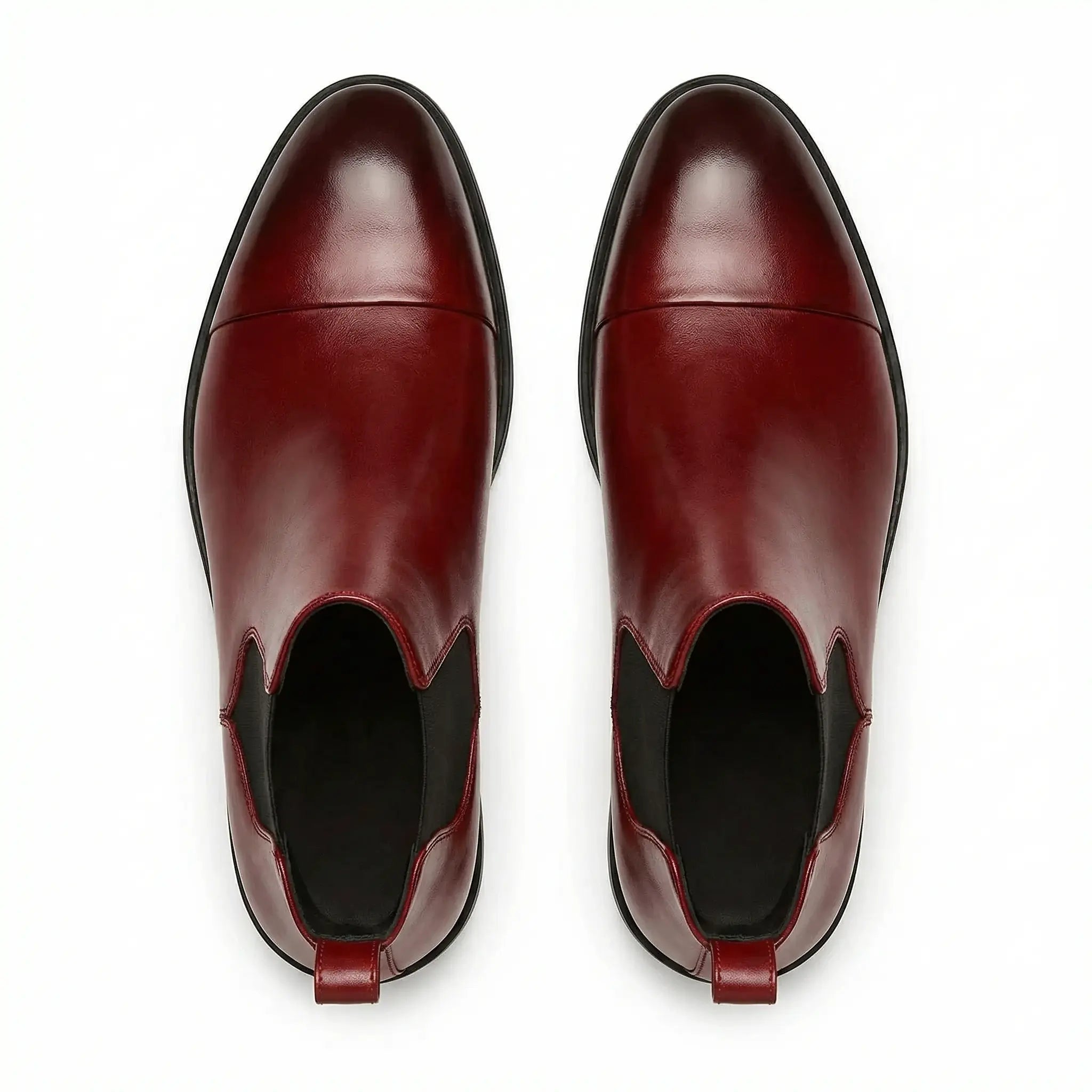 Men's Chelsea Boots PU Leather Cap Toe Chelsea Slip-on Boots