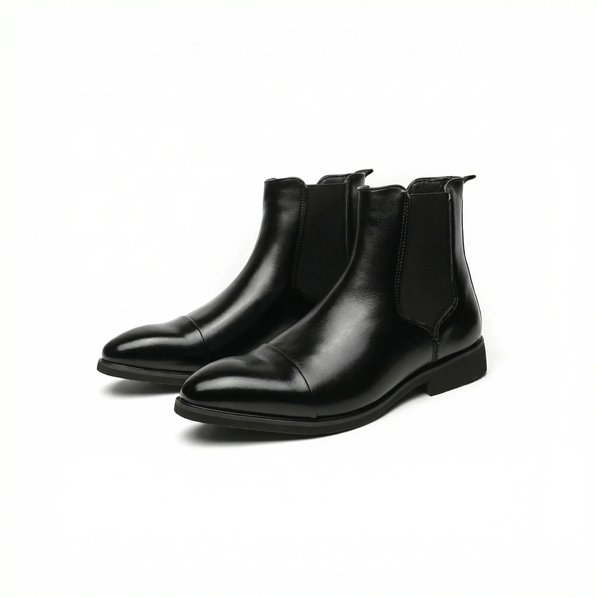 Men's Chelsea Boots Genuine Leather Red Sole Chelsea Slip-on Boots