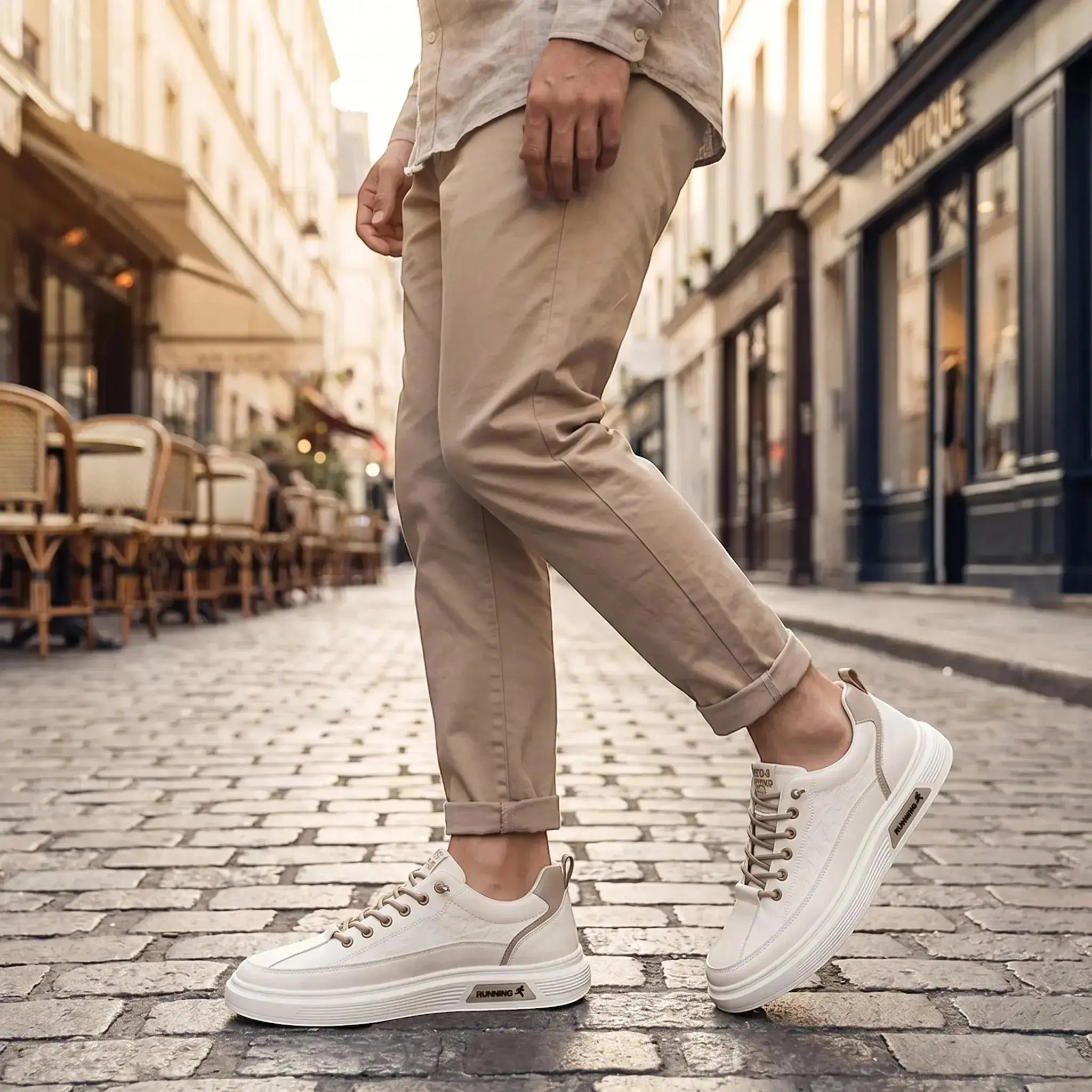 Sneakersy dla mężczyzn w minimalistycznym designie na co dzień