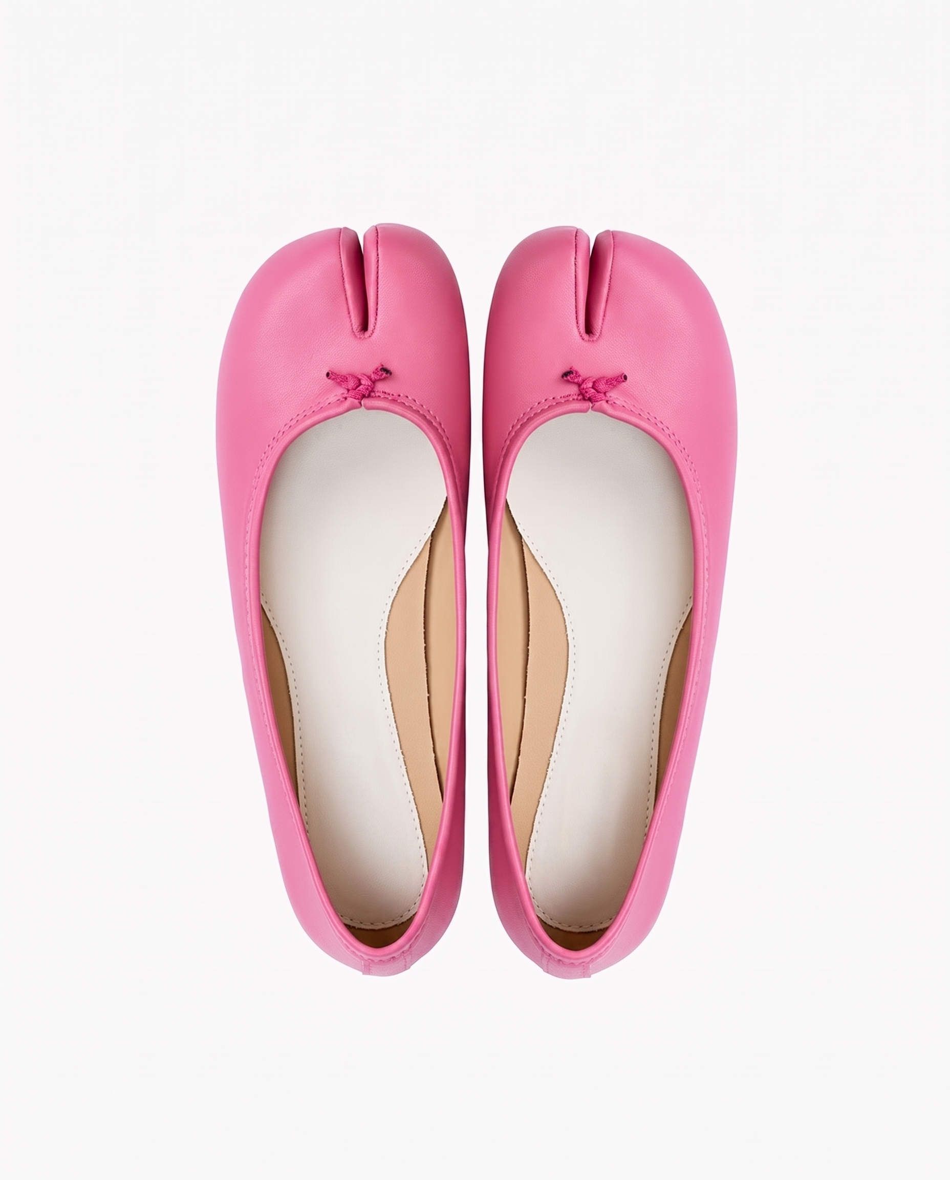 Tabi Ballet Flats Women – Split Toe Microfibre Leather