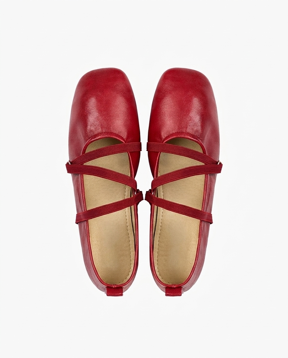 Foldable Ballet Flats Women – Cross Strap Travel Flats