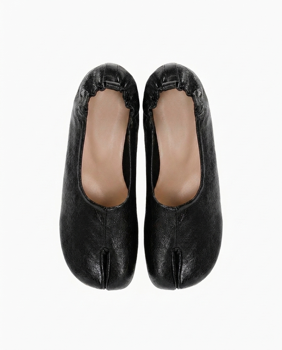 Tabi Pumps Women – Block Heel Split Toe Microfibre