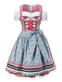 Oktoberfest Kostume Dame – Dirndl Kjole med Forklæde