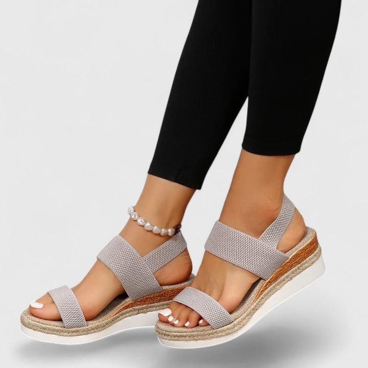 Kilesandaler Dame – Espadrille Sandaler med Elastiske Remme