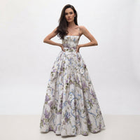 Blomstret Maxikjole Dame – Sommerkjole med Print