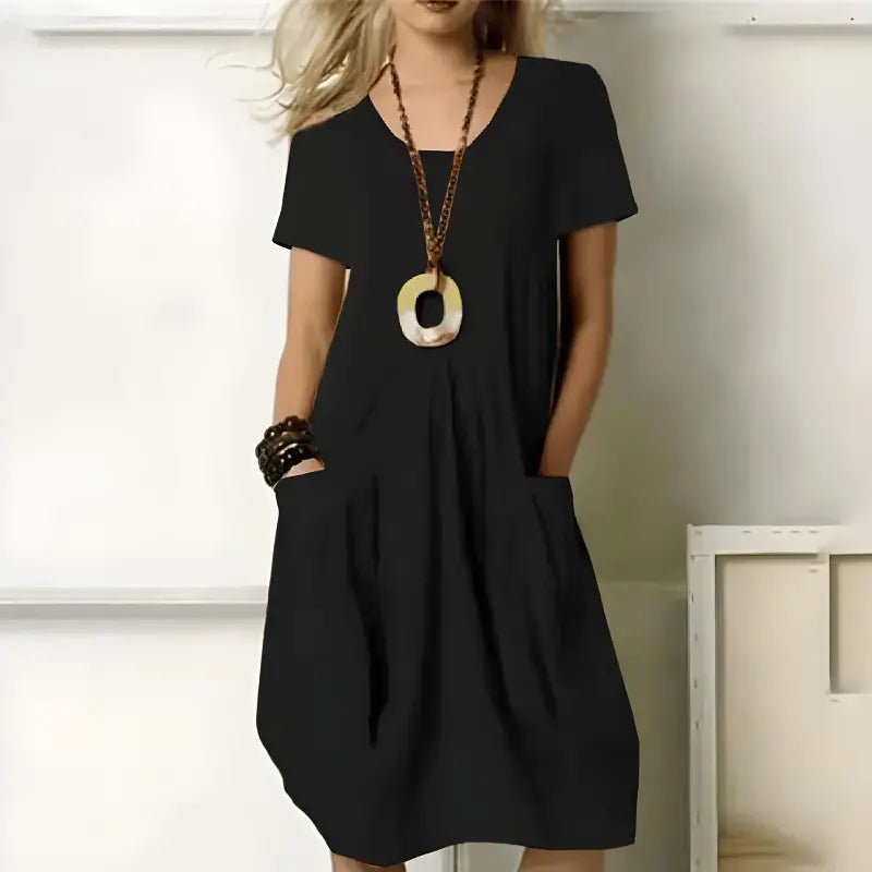 Afslappet Kjole Dame med Praktiske Lommer | Komfortabel Hverdagsstil 4