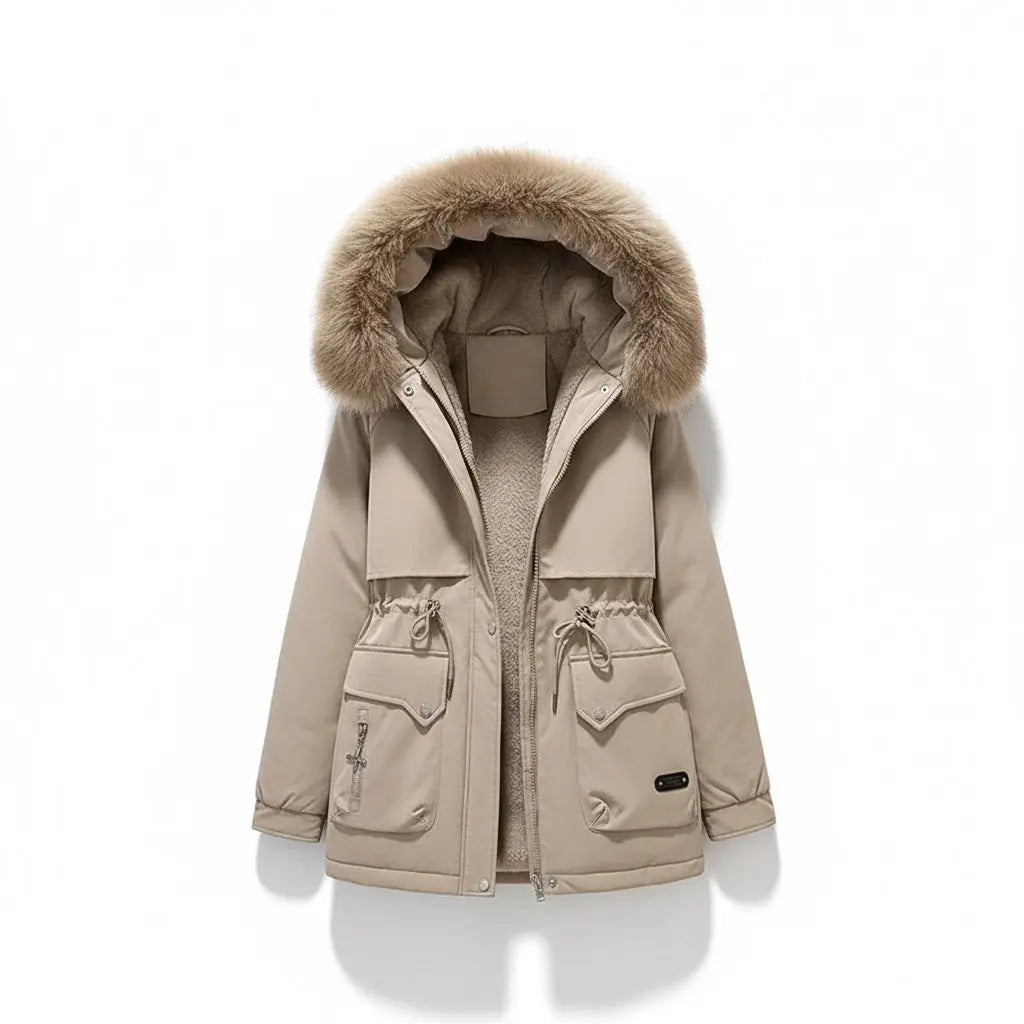 Signe | Vindtæt Lang Vinterjakke Dame