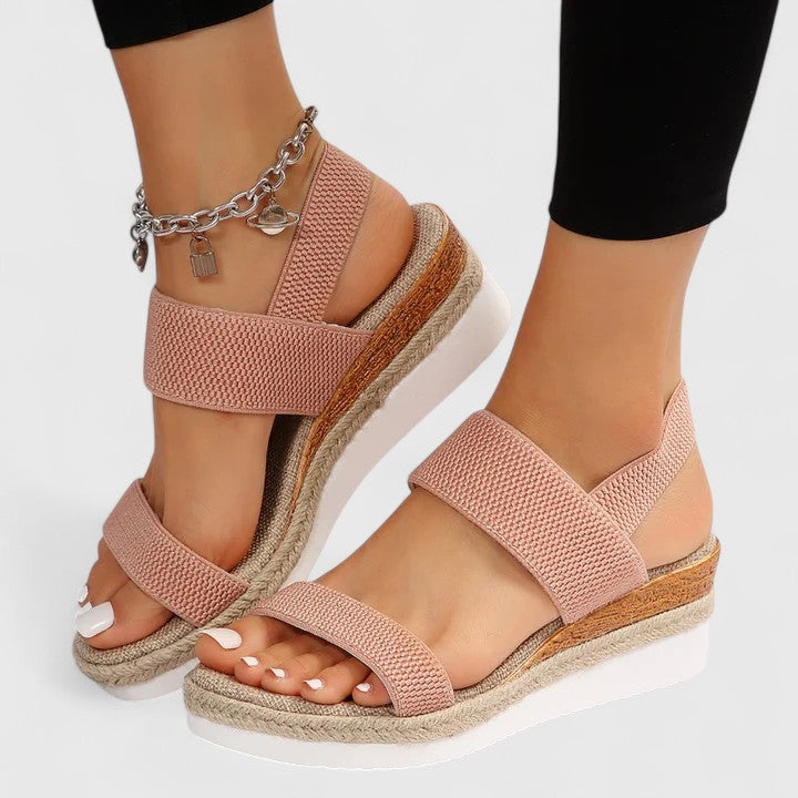 Kilesandaler Dame – Espadrille Sandaler med Elastiske Remme