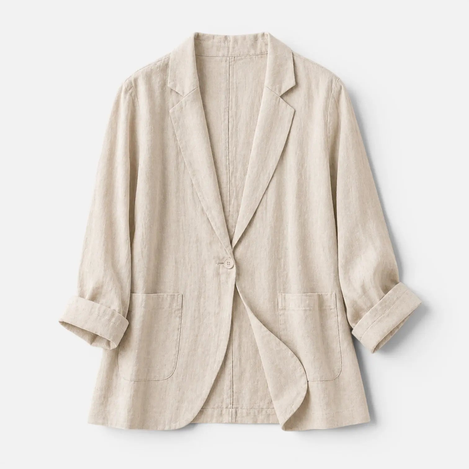Frida Bomulds Blazer Dame – Letvægts Tailored Fit Til Sommer Panorla