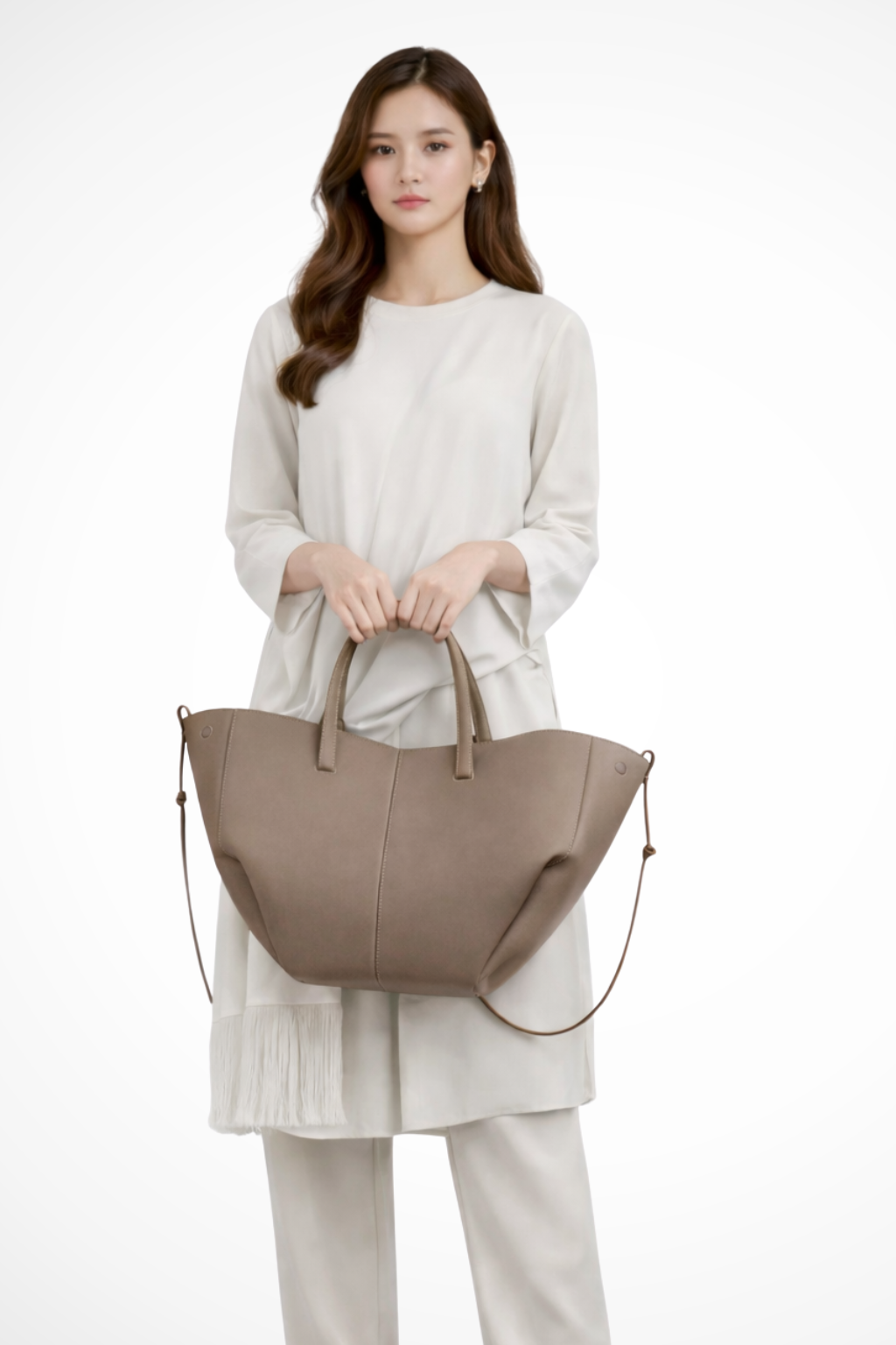 Oversized Tote Taske til Dame med Rummelig Kapacitet | Elegant Design til Hverdagsbrug 1