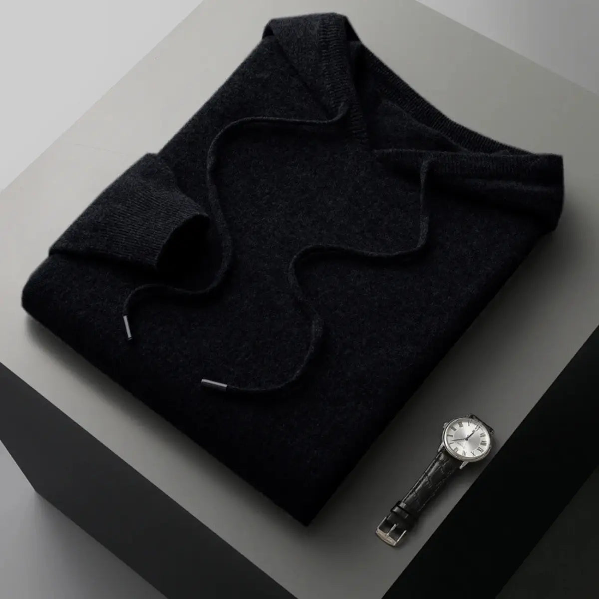 Nicolai | Hoodie Mænd Afslappet Pasform Med Hætte & Ribkanter Til Hverdag
