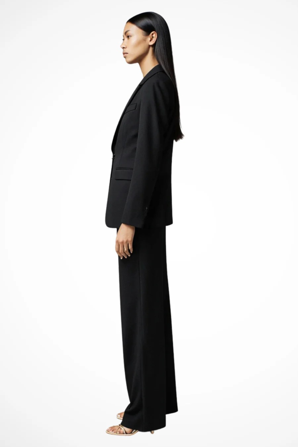 Liora | Jakkesæt Dame 2-Delt med Fitted Blazer og Wide Leg Bukser | Komfortabelt Sæt til Arbejde og Fest 5