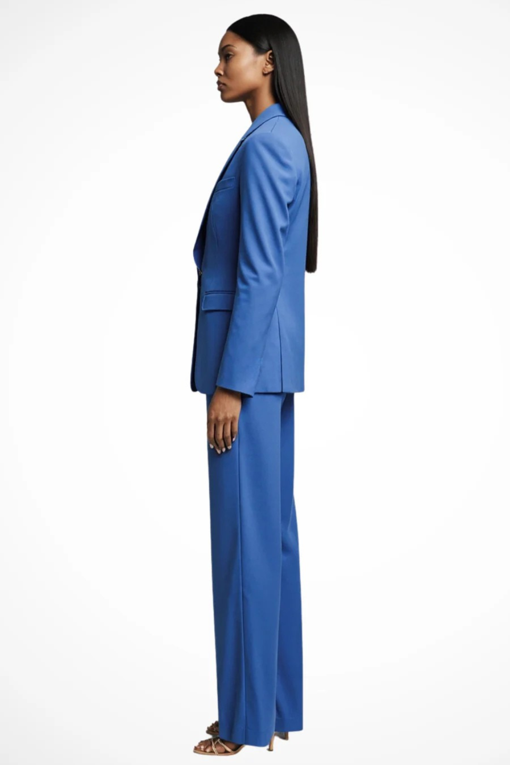 Liora | Jakkesæt Dame 2-Delt med Fitted Blazer og Wide Leg Bukser | Komfortabelt Sæt til Arbejde og Fest 11