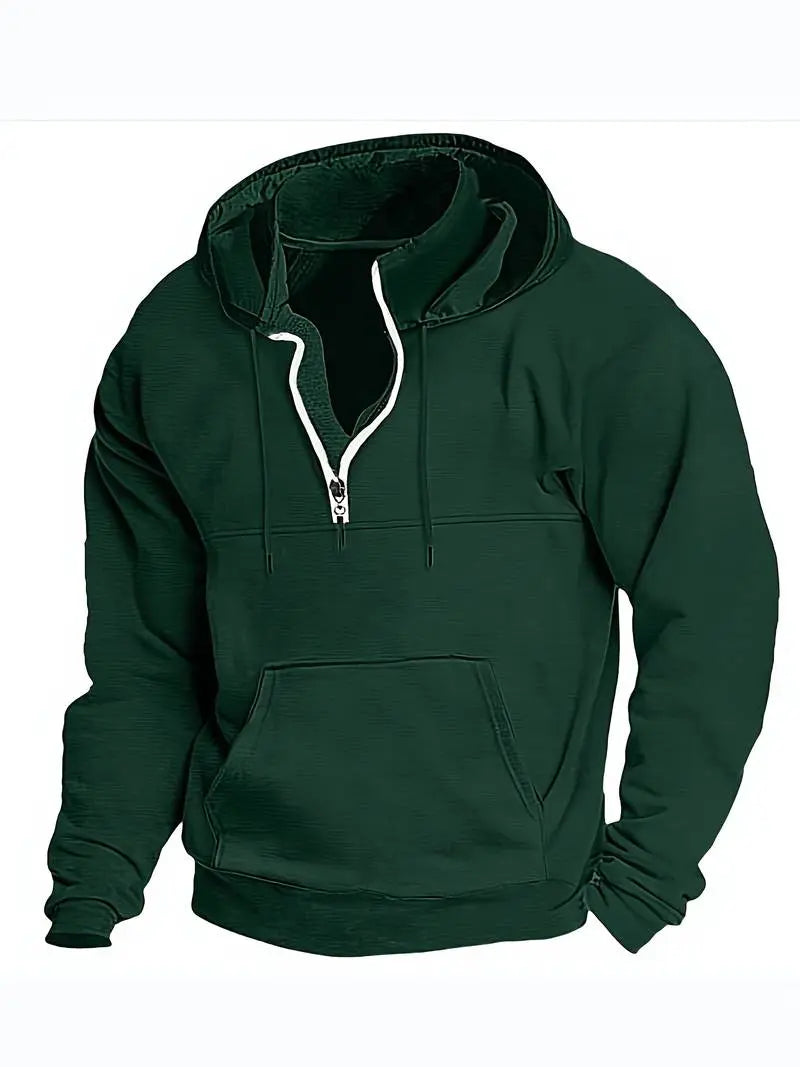 Hættetrøjer Mænd | Løs Pasform Hoodie med Justerbar Hætte | Komfortabel til Hverdagsbrug 7