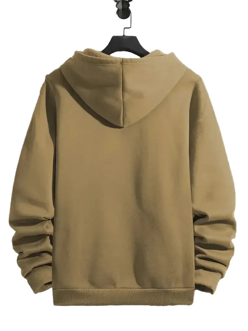 Søren | Hættetrøje Mænd Med Korsmotiv Lige Pasform Med Hætte Til Fritid