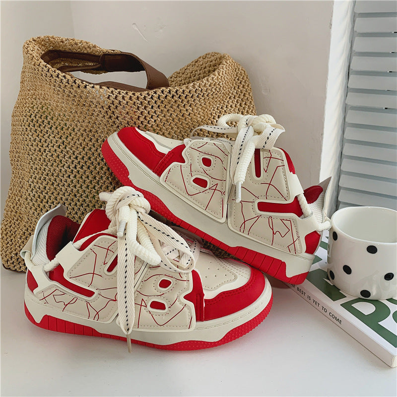 Chunky Sneakers Dame Retro – Sporty Sneakers i Flere Farver