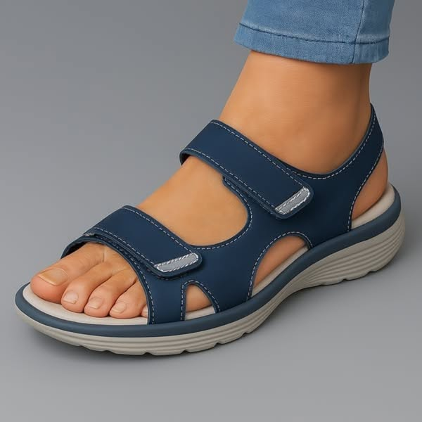 Ortopædiske Sandaler Dame – Bløde Komfort Sandaler med Velcro