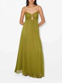 Flou Olive Morea maxi dress