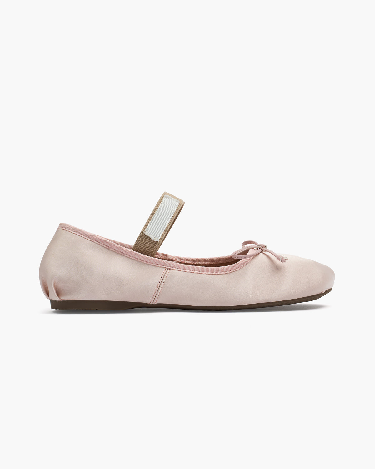 Satin Ballerina Sko Dame – Rund Snude i Blødt Satin