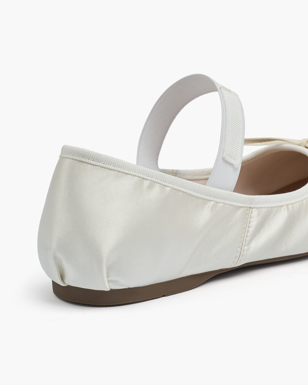 Satin Ballerina Sko Dame – Rund Snude i Blødt Satin