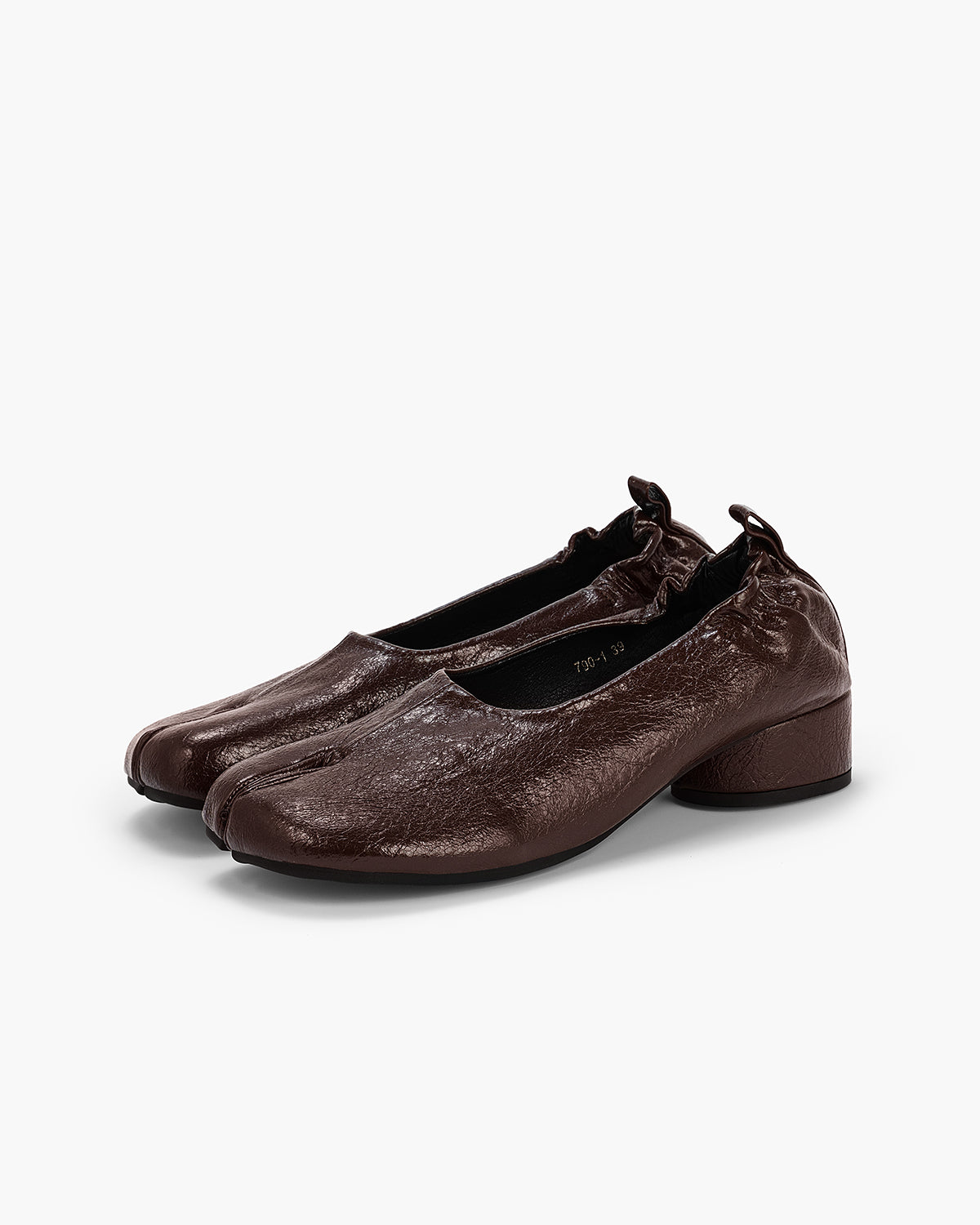 Tabi Pumps Women – Block Heel Split Toe Microfibre